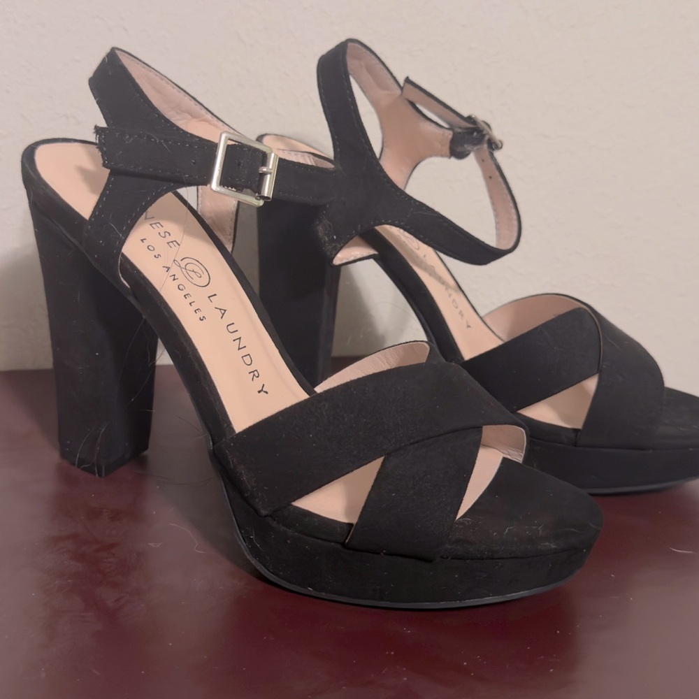 NIB Chinese Laundry Always Platform Black Sz 6